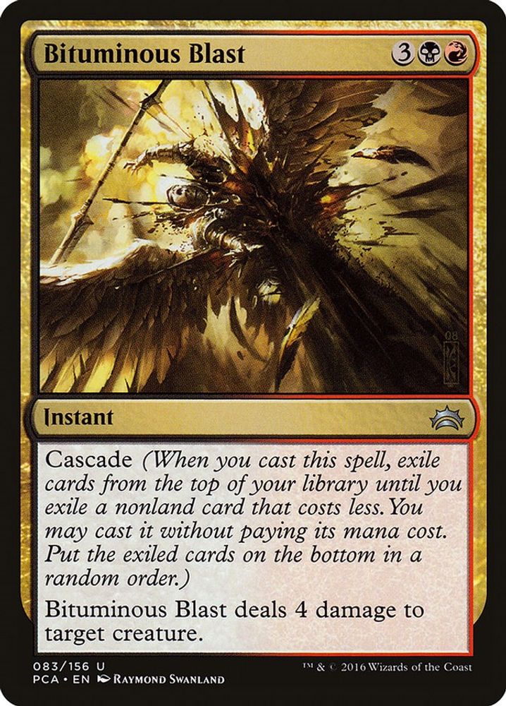 2016 Magic: The Gathering: Planechase Anthology (PCA) - Bituminous Blast (#83, Uncommon) (, Near Mint)