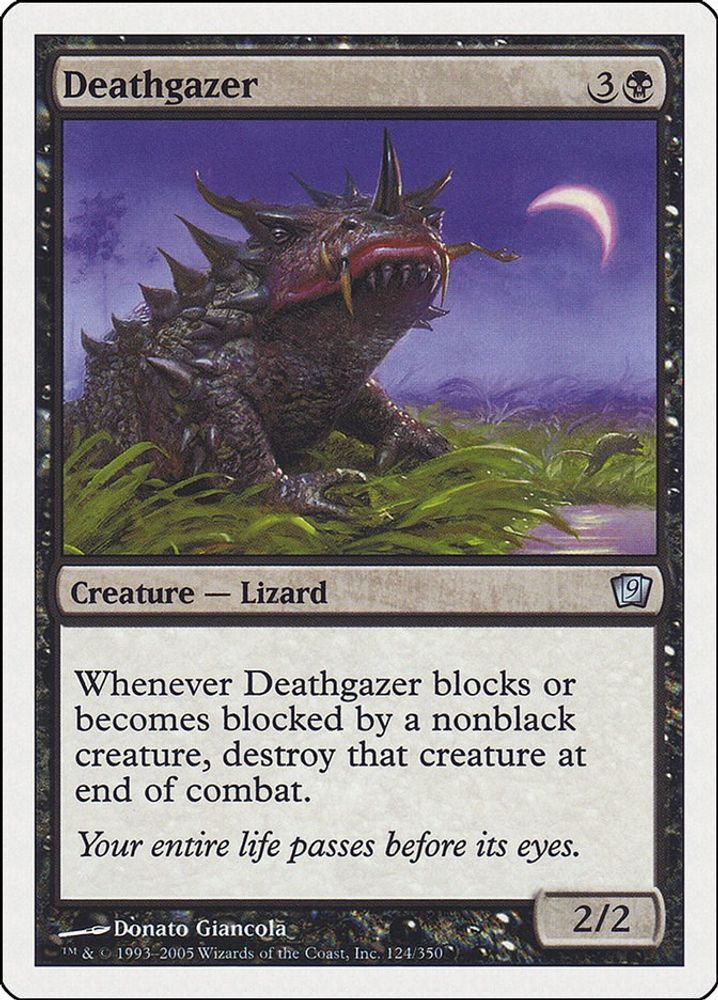 2005 Magic: The Gathering: 9th Edition (9ED) - Deathgazer (#124★, Uncommon) (, Near Mint)