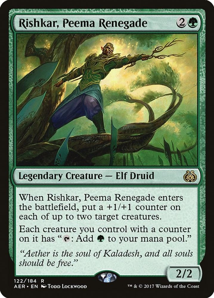 2017 Magic: The Gathering: Aether Revolt (AER) - Rishkar Peema Renegade (#122, Rare) (, Near Mint)