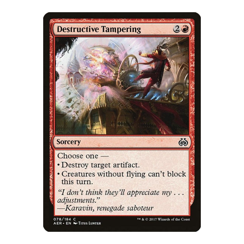 Destructive Tampering - Aether Revolt () - Near Mint -