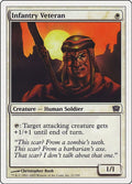 2005 Magic: The Gathering: 9th Edition (9ED) - Infantry Veteran (#21★, Common) (, Near Mint)