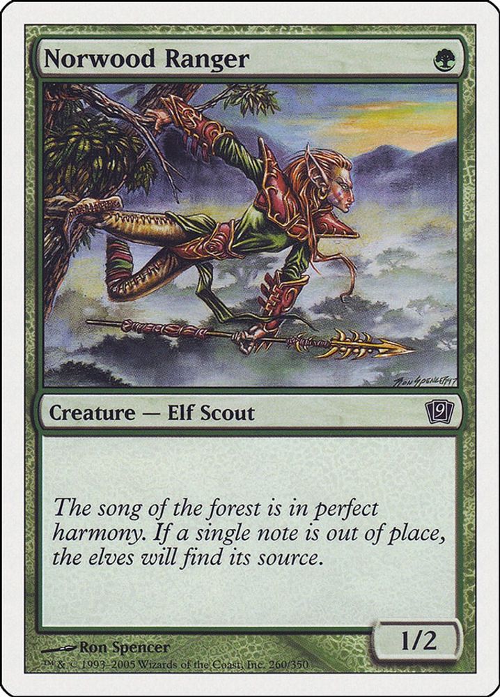 2005 Magic: The Gathering: 9th Edition (9ED) - Norwood Ranger (#260★, Common) (, Near Mint)