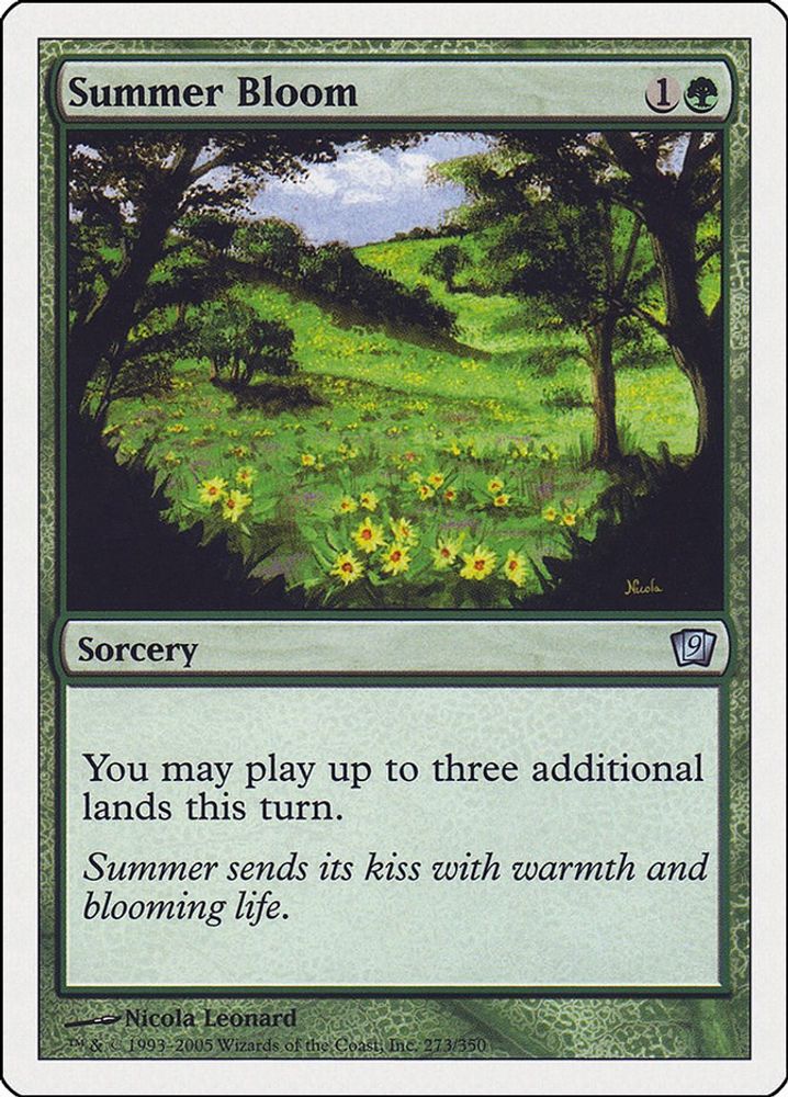 2005 Magic: The Gathering: 9th Edition (9ED) - Summer Bloom (#273★, Uncommon) (, Near Mint)