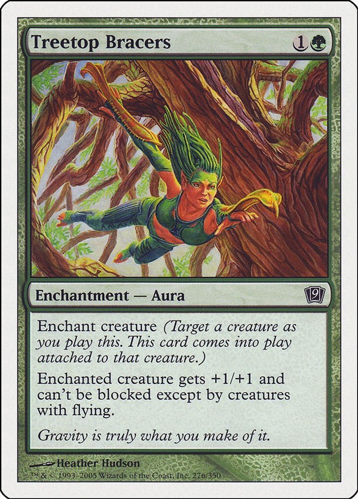 2005 Magic: The Gathering: 9th Edition (9ED) - Treetop Bracers (#276★, Common) (, Near Mint)
