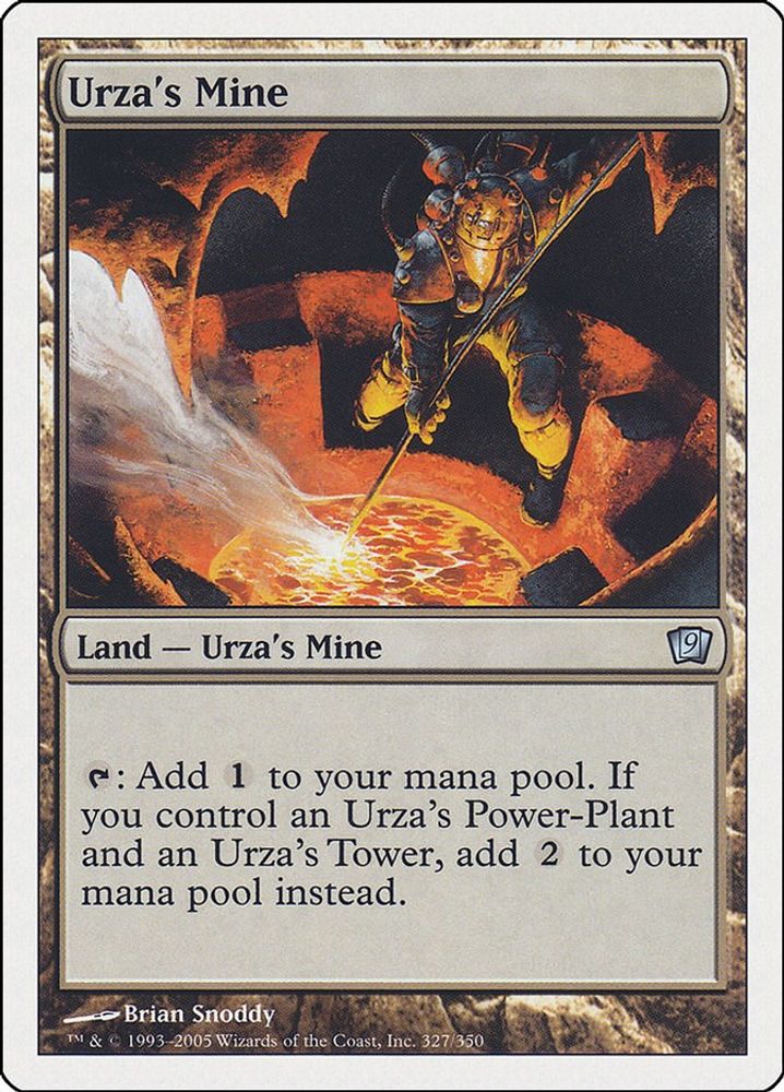 2005 Magic: The Gathering: 9th Edition (9ED) - Urzas Mine (#327★, Uncommon) (, Near Mint)