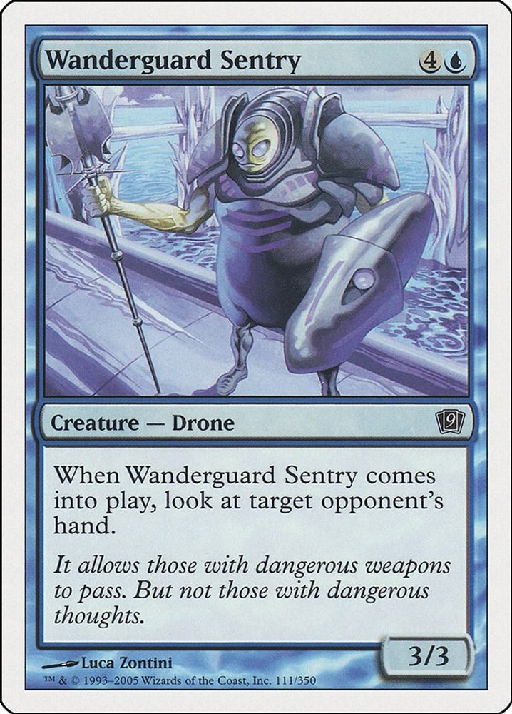 2005 Magic: The Gathering: 9th Edition (9ED) - Wanderguard Sentry (#111★, Common) (, Near Mint)