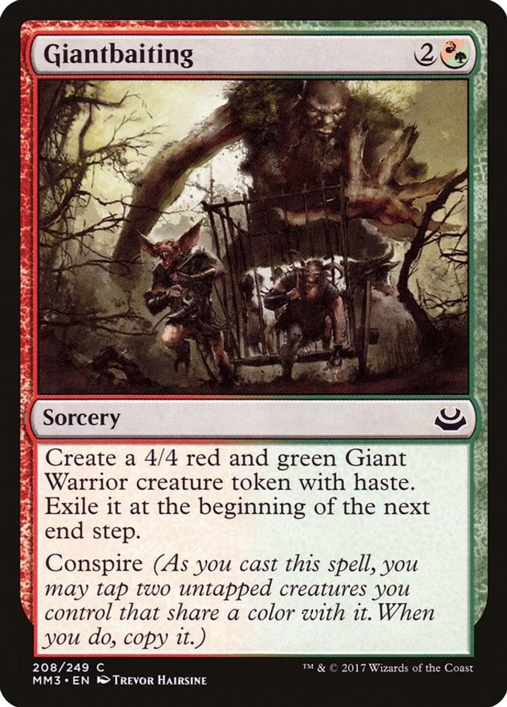 2017 Magic: The Gathering: Modern Masters 2017 (MM3) - Giantbaiting (#208, Common) (, Near Mint)