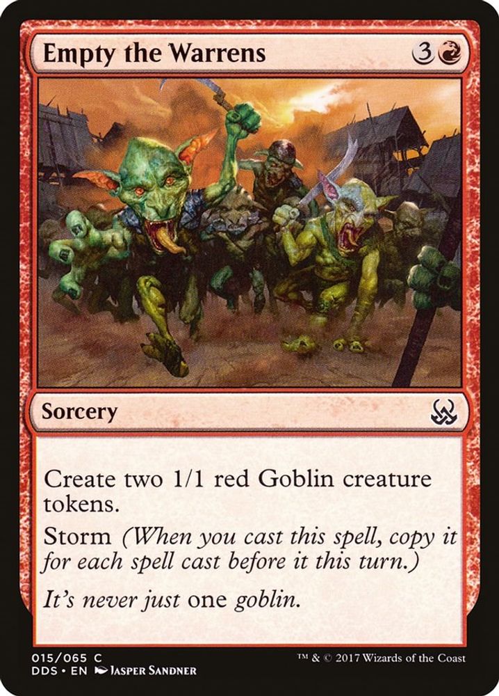 2017 Magic: The Gathering: Duel Decks: Mind vs. Might (DDS) - Empty the Warrens (#15, Common) (, Near Mint)