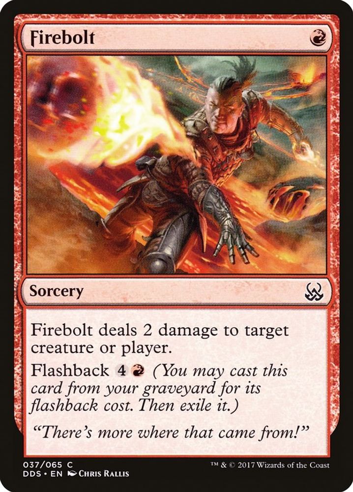 2017 Magic: The Gathering: Duel Decks: Mind vs. Might (DDS) - Firebolt (#37, Common) (, Near Mint)
