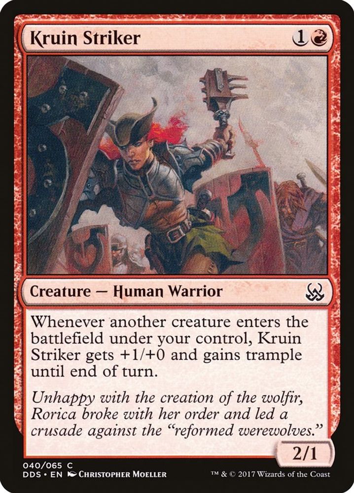 2017 Magic: The Gathering: Duel Decks: Mind vs. Might (DDS) - Kruin Striker (#40, Common) (, Near Mint)