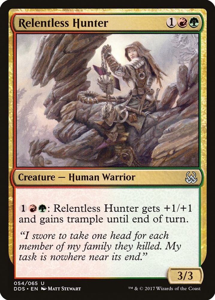 2017 Magic: The Gathering: Duel Decks: Mind vs. Might (DDS) - Relentless Hunter (#54, Uncommon) (, Near Mint)