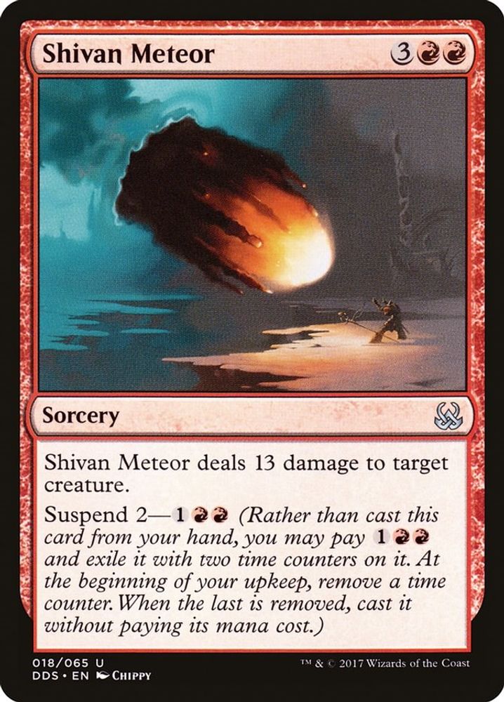 2017 Magic: The Gathering: Duel Decks: Mind vs. Might (DDS) - Shivan Meteor (#18, Uncommon) (, Near Mint)