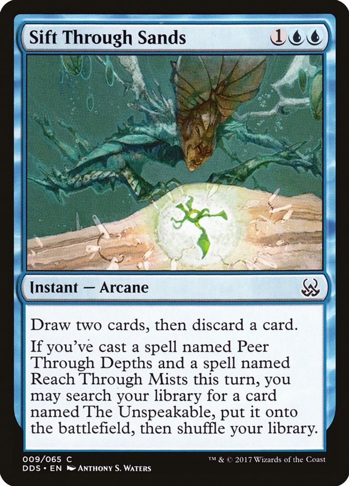 2017 Magic: The Gathering: Duel Decks: Mind vs. Might (DDS) - Sift Through Sands (#9, Common) (, Near Mint)