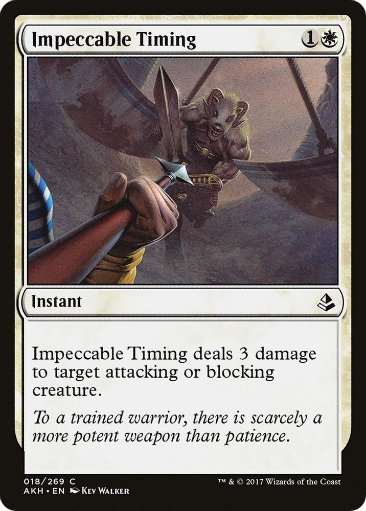 2017 Magic: The Gathering: Amonkhet (AKH) - Impeccable Timing (#18, Common) (, Near Mint)