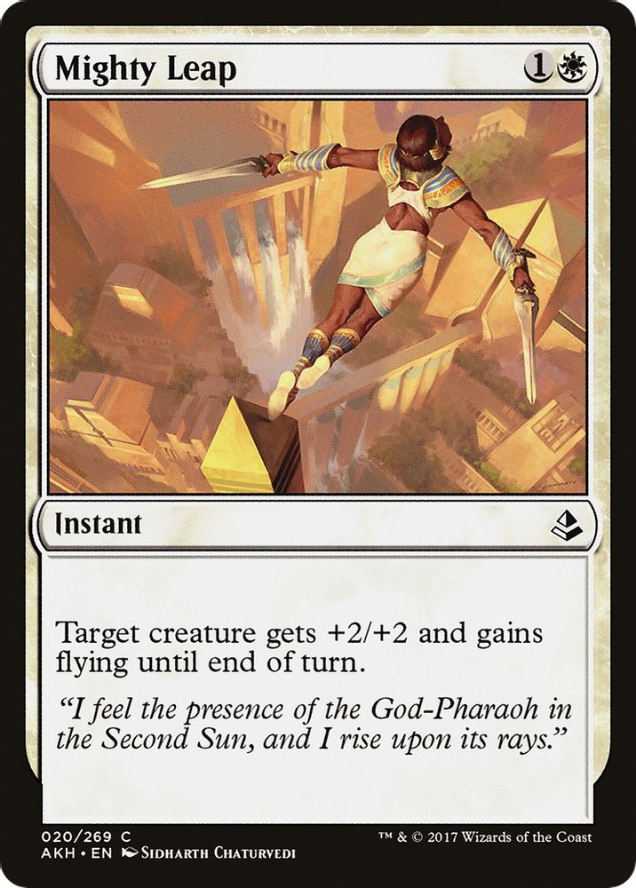 2017 Magic: The Gathering: Amonkhet (AKH) - Mighty Leap (#20, Common) (, Near Mint)