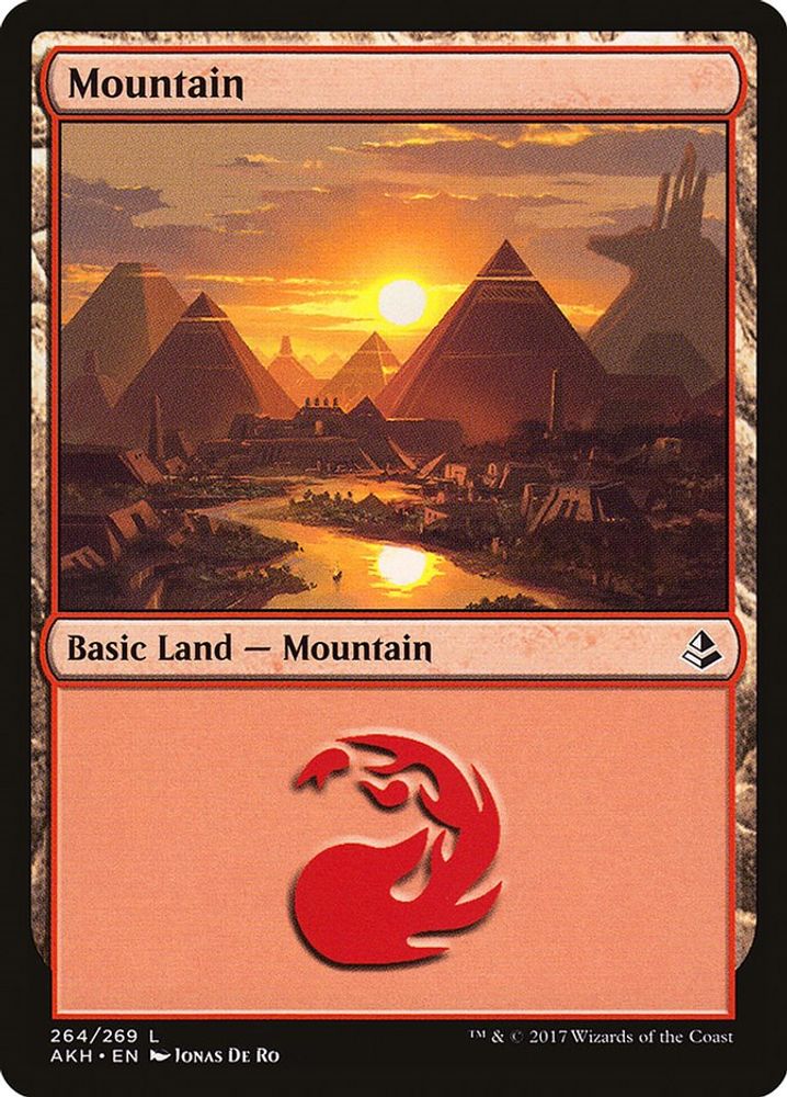 2017 Magic: The Gathering: Amonkhet (AKH) - Mountain 264 (#264, Land) (, Near Mint)