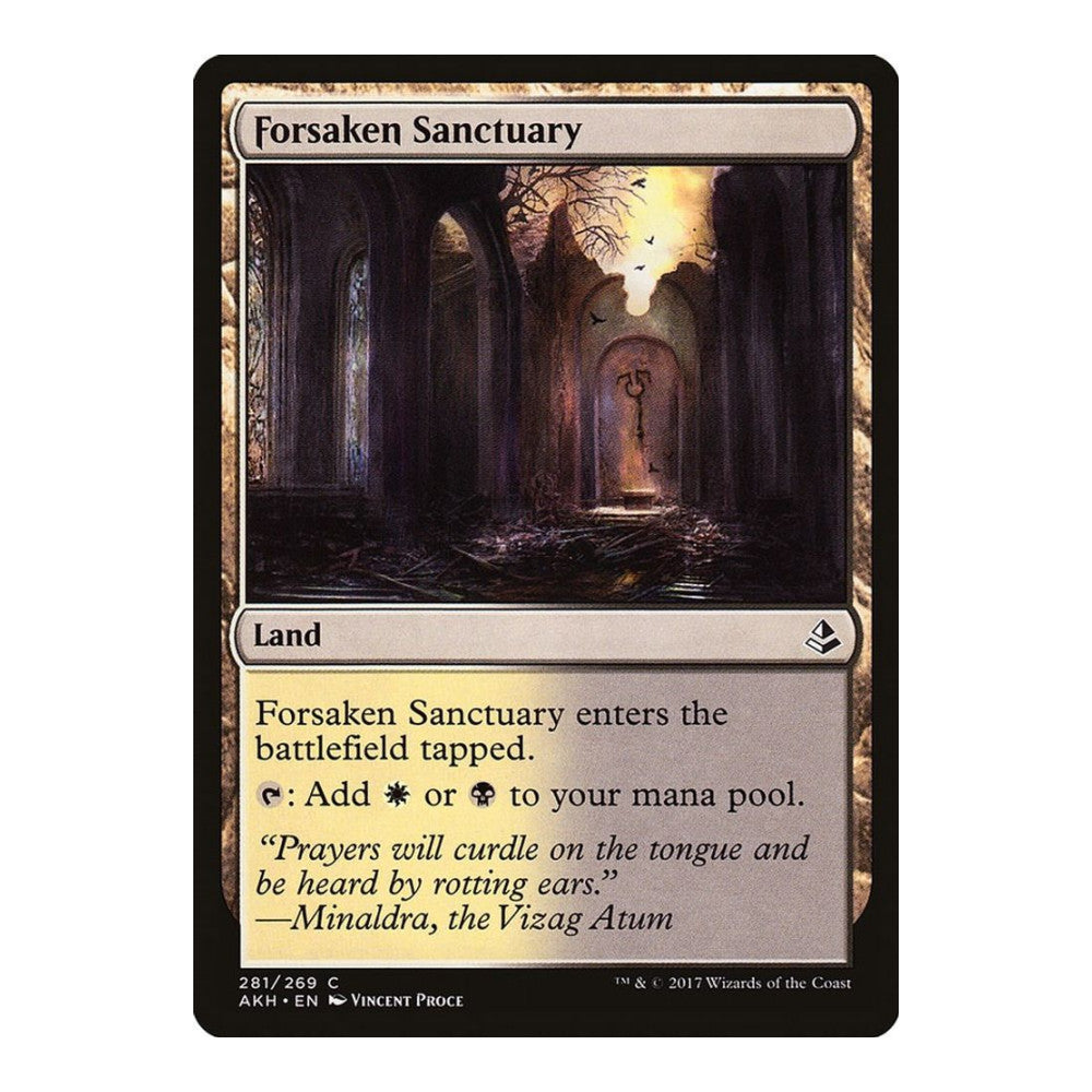 2017 Magic: The Gathering: Amonkhet (AKH) - Forsaken Sanctuary (#281, Common) (, Near Mint)