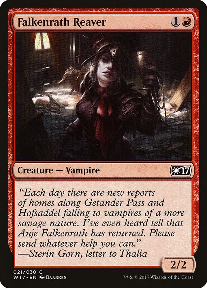 2017 Magic: The Gathering: Welcome Deck 2017 (W17) - Falkenrath Reaver (#21, Common) (, Near Mint)