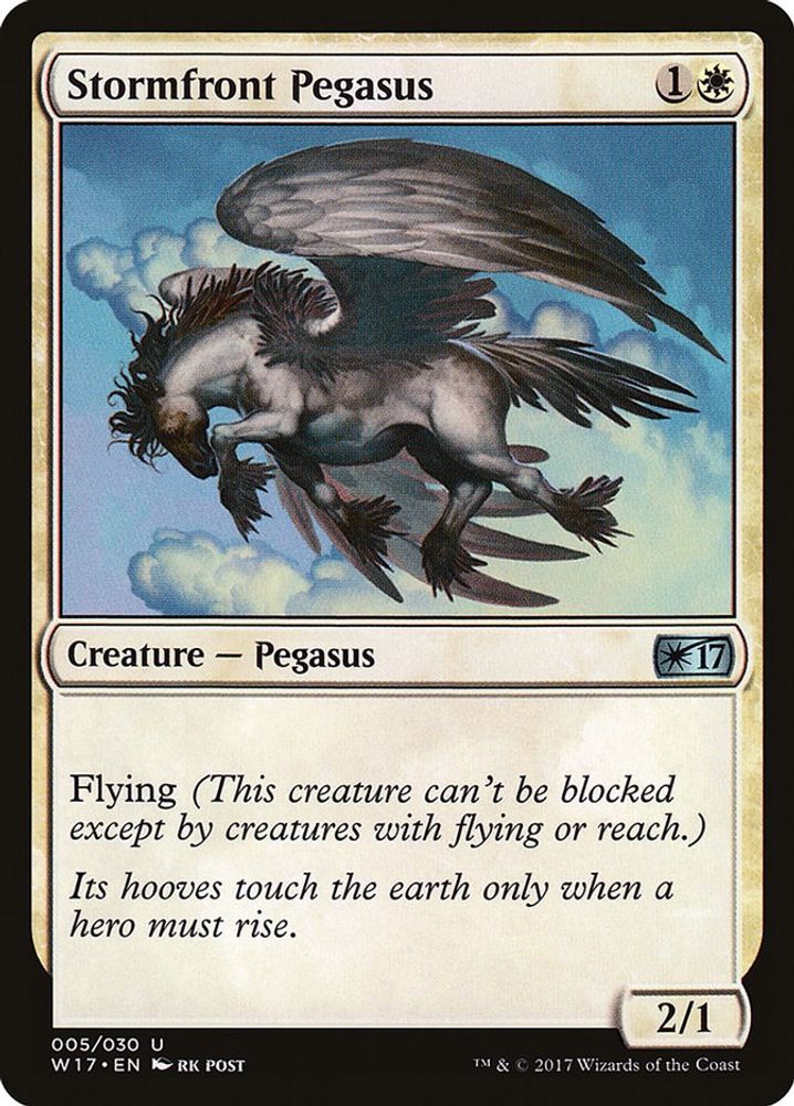 2017 Magic: The Gathering: Welcome Deck 2017 (W17) - Stormfront Pegasus (#5, Uncommon) (, Near Mint)