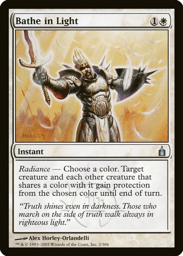 2005 Magic: The Gathering: Ravnica: City of Guilds (RAV) - Bathe in Light (#2, Uncommon) (, Near Mint)