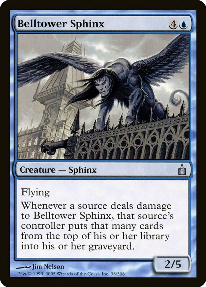 2005 Magic: The Gathering: Ravnica: City of Guilds (RAV) - Belltower Sphinx (#38, Uncommon) (, Near Mint)