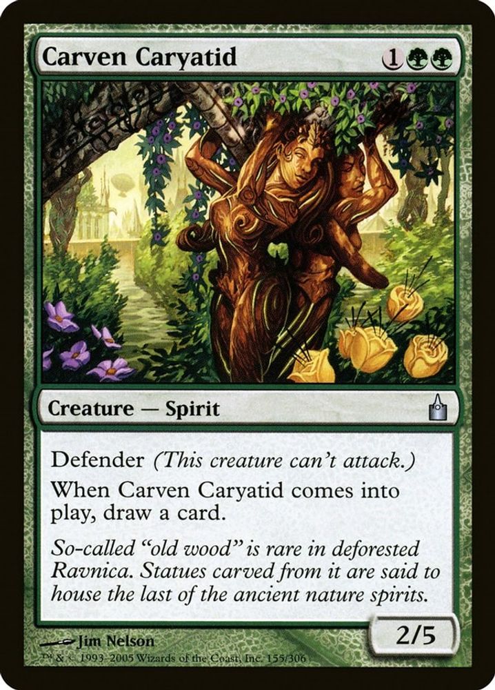 2005 Magic: The Gathering: Ravnica: City of Guilds (RAV) - Carven Caryatid (#155, Uncommon) (, Near Mint)