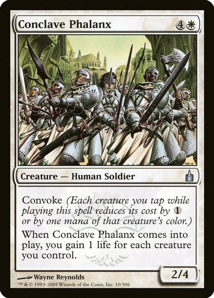 2005 Magic: The Gathering: Ravnica: City of Guilds (RAV) - Conclave Phalanx (#10, Uncommon) (, Near Mint)