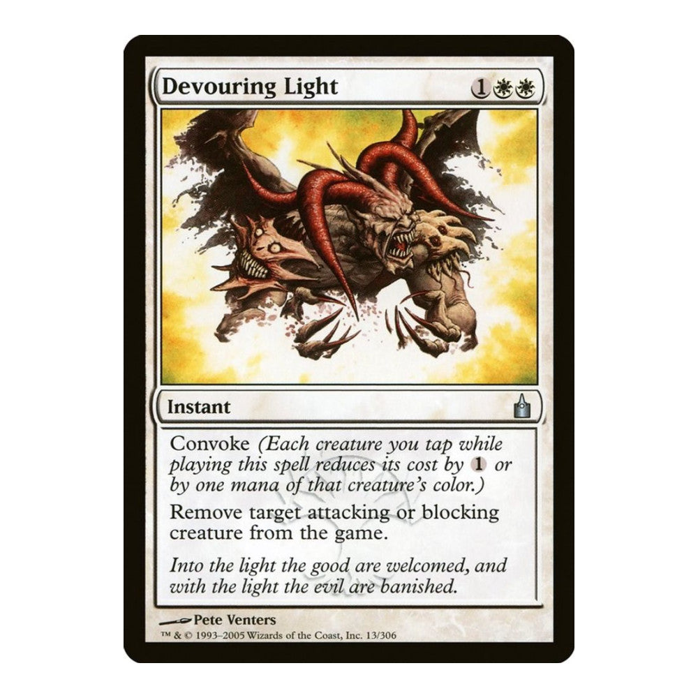 2005 Magic: The Gathering: Ravnica: City of Guilds (RAV) - Devouring Light (#13, Uncommon) (, Near Mint)