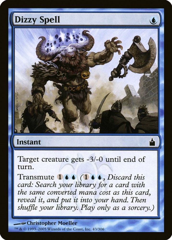 2005 Magic: The Gathering: Ravnica: City of Guilds (RAV) - Dizzy Spell (#43, Common) (, Near Mint)