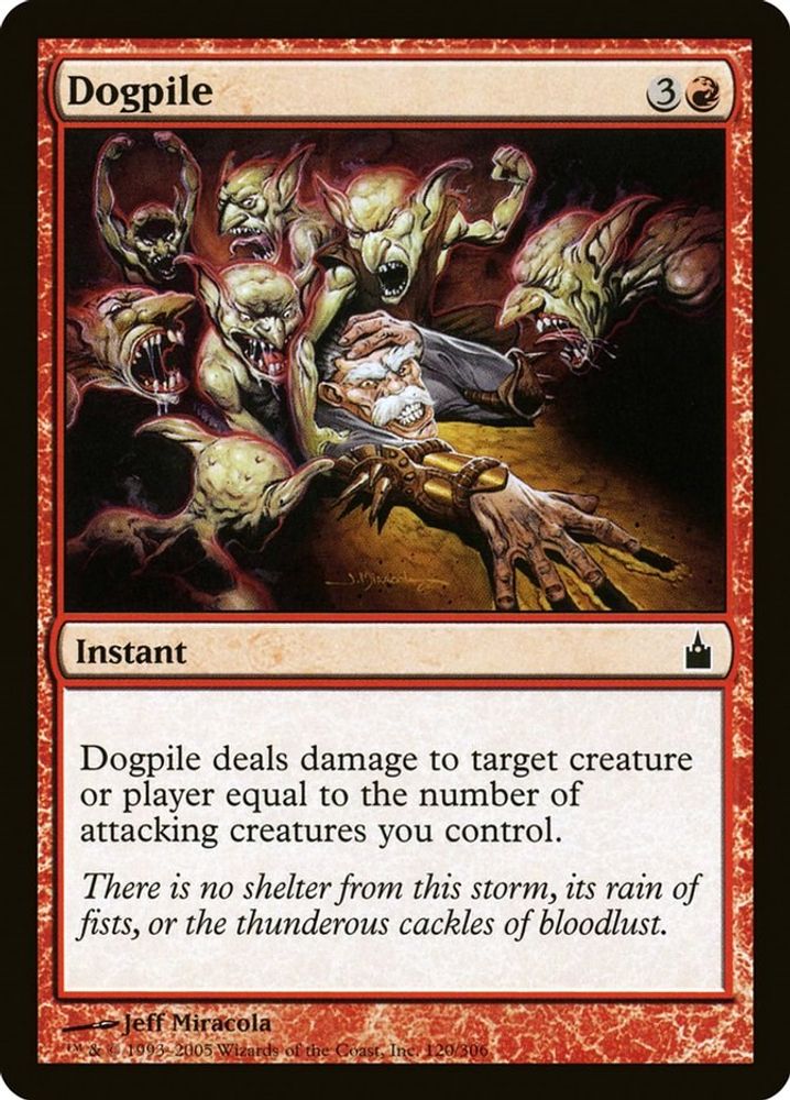 2005 Magic: The Gathering: Ravnica: City of Guilds (RAV) - Dogpile (#120, Common) (, Near Mint)
