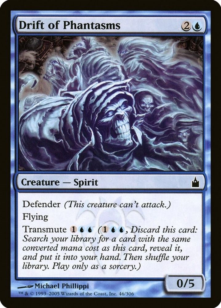 2005 Magic: The Gathering: Ravnica: City of Guilds (RAV) - Drift of Phantasms (#46, Common) (, Near Mint)