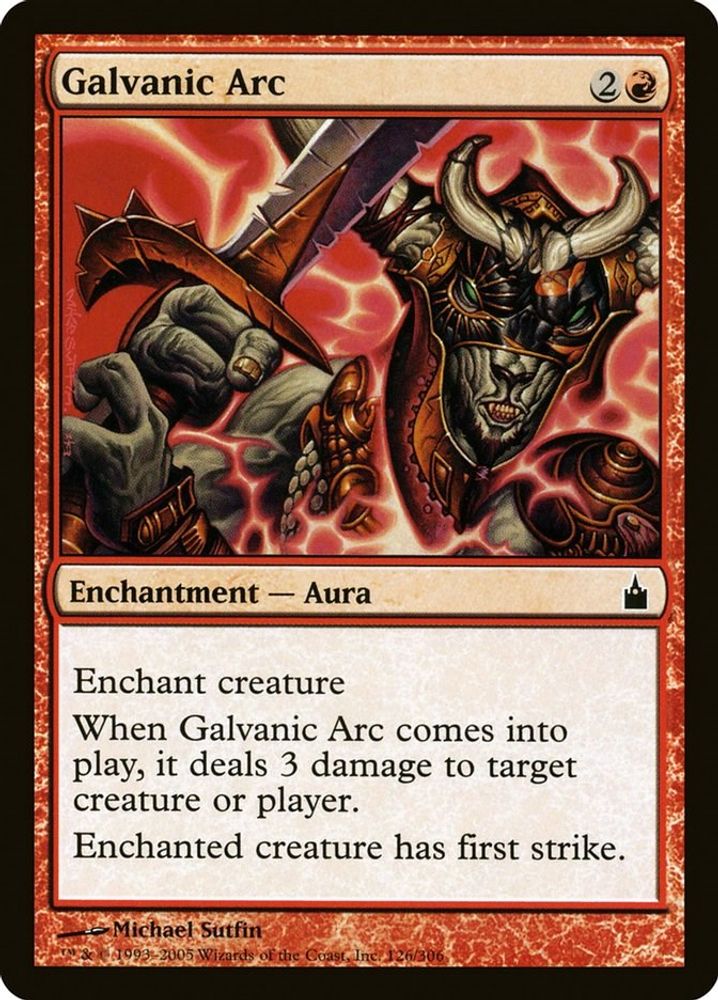2005 Magic: The Gathering: Ravnica: City of Guilds (RAV) - Galvanic Arc (#126, Common) (, Near Mint)