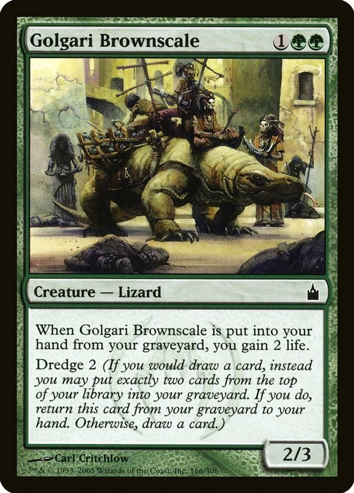 2005 Magic: The Gathering: Ravnica: City of Guilds (RAV) - Golgari Brownscale (#166, Common) (, Near Mint)