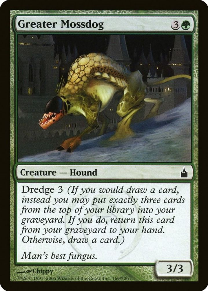 2005 Magic: The Gathering: Ravnica: City of Guilds (RAV) - Greater Mossdog (#169, Common) (, Near Mint)