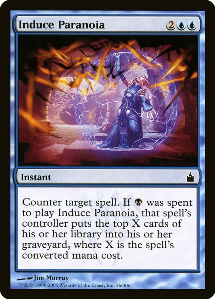 2005 Magic: The Gathering: Ravnica: City of Guilds (RAV) - Induce Paranoia (#56, Common) (, Near Mint)