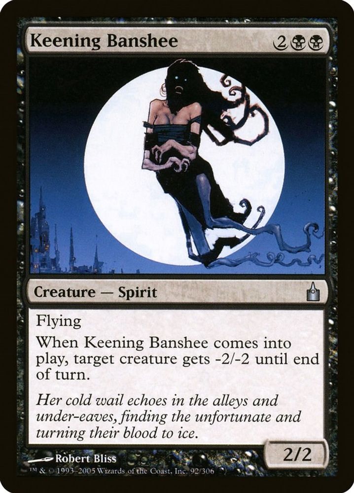 2005 Magic: The Gathering: Ravnica: City of Guilds (RAV) - Keening Banshee (#92, Uncommon) (, Near Mint)