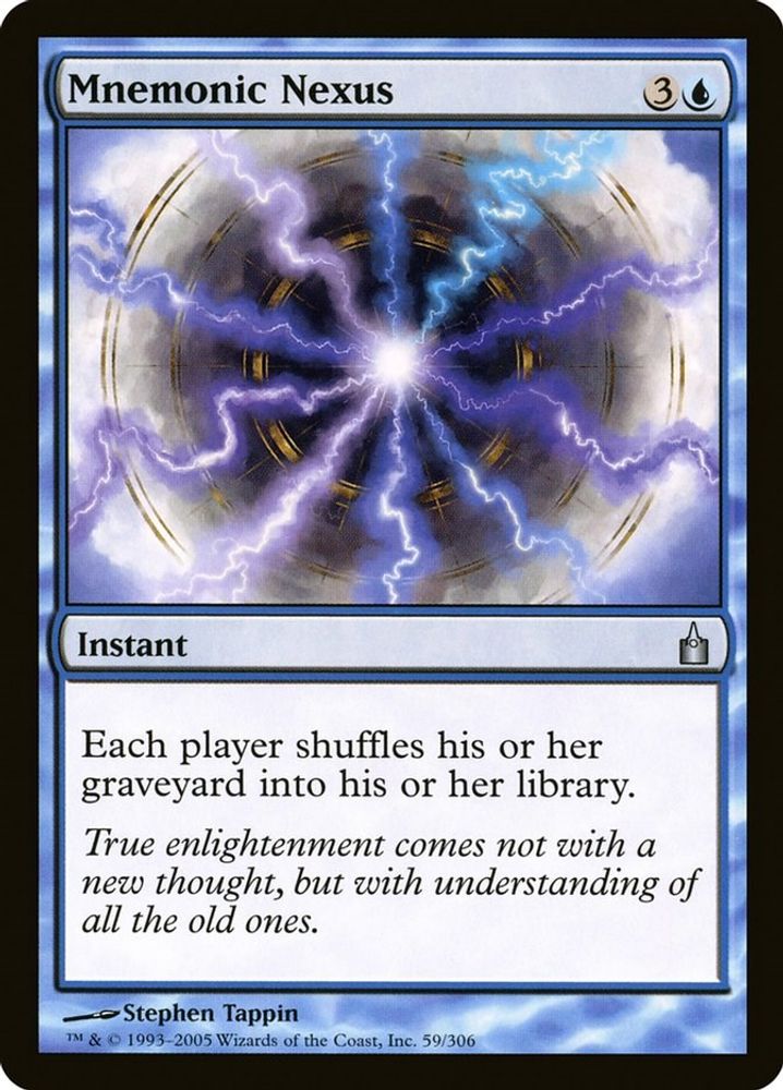 2005 Magic: The Gathering: Ravnica: City of Guilds (RAV) - Mnemonic Nexus (#59, Uncommon) (, Near Mint)
