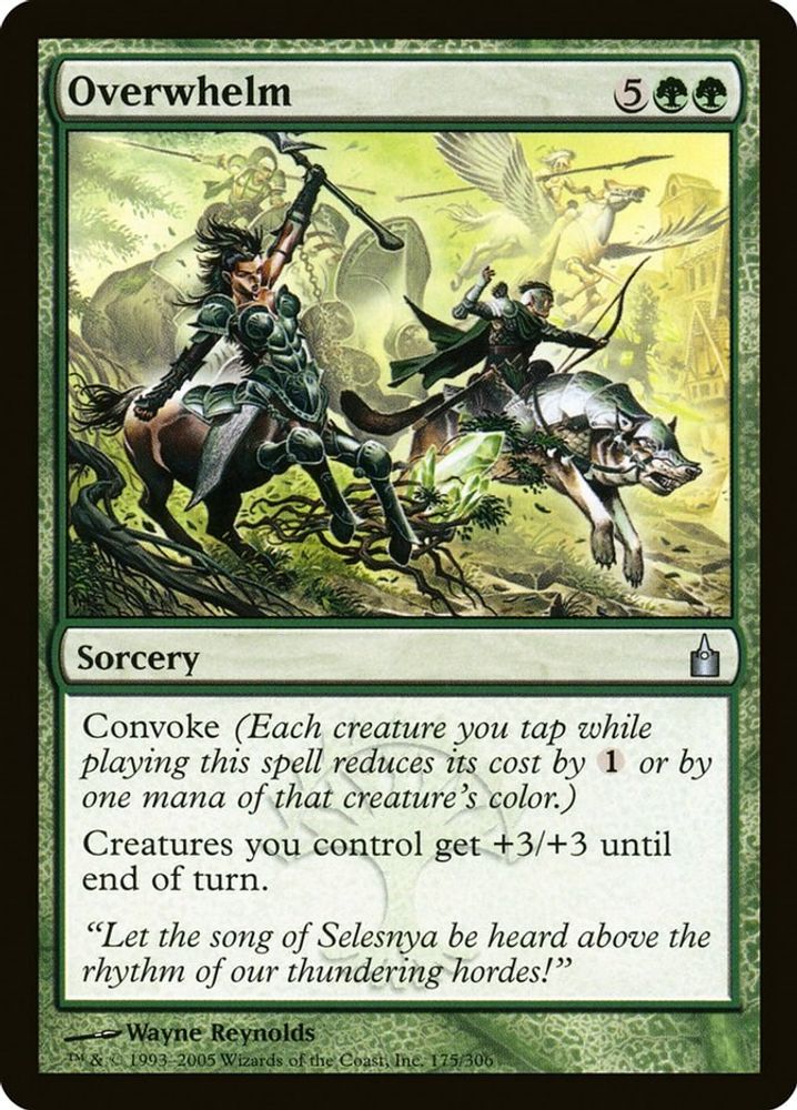 2005 Magic: The Gathering: Ravnica: City of Guilds (RAV) - Overwhelm (#175, Uncommon) (, Near Mint)
