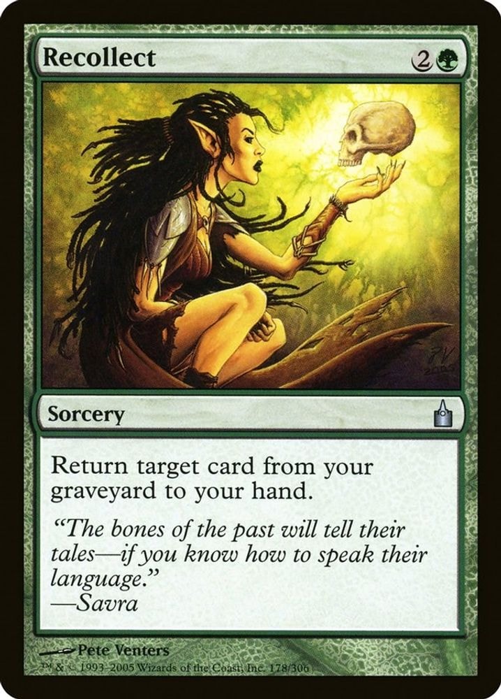 2005 Magic: The Gathering: Ravnica: City of Guilds (RAV) - Recollect (#178, Uncommon) (, Near Mint)