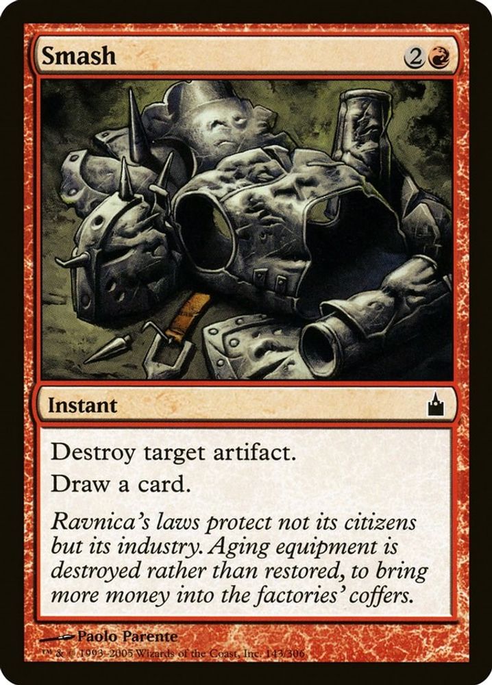 2005 Magic: The Gathering: Ravnica: City of Guilds (RAV) - Smash (#143, Common) (, Near Mint)