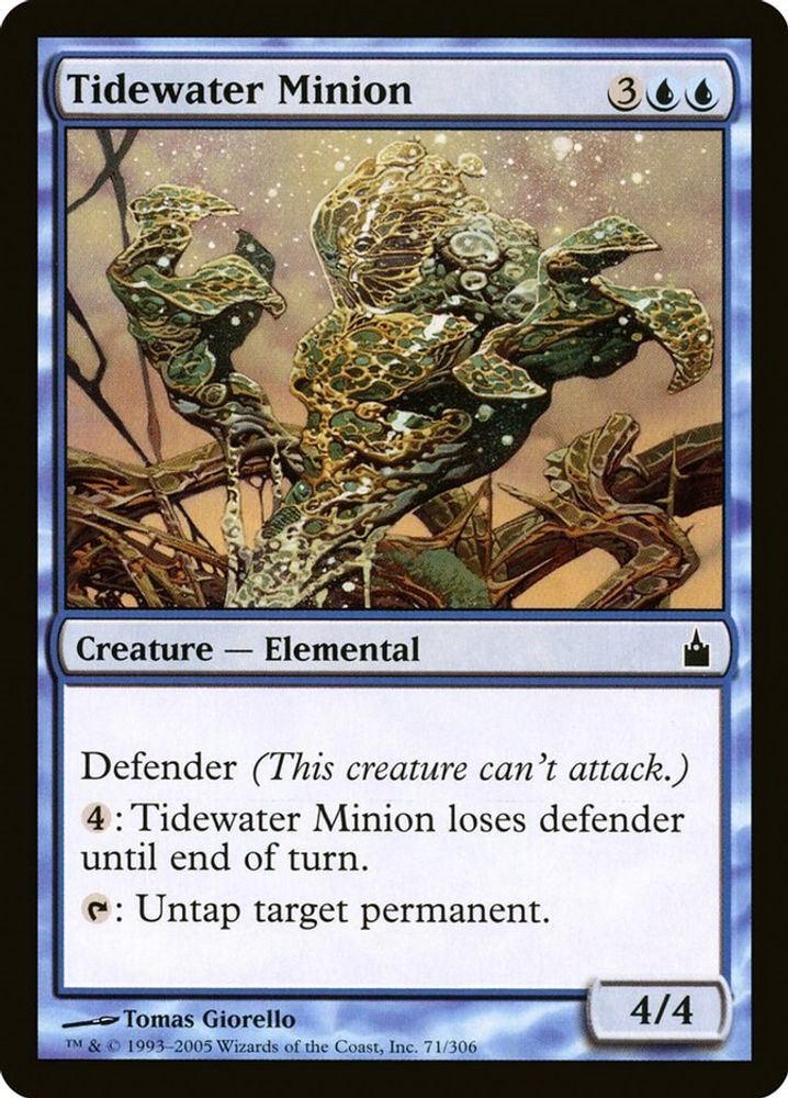 2005 Magic: The Gathering: Ravnica: City of Guilds (RAV) - Tidewater Minion (#71, Common) (, Near Mint)