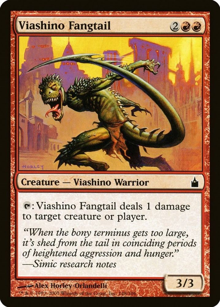 2005 Magic: The Gathering: Ravnica: City of Guilds (RAV) - Viashino Fangtail (#148, Common) (, Near Mint)