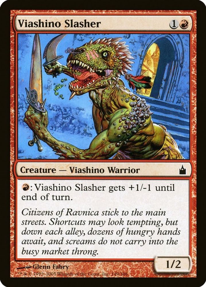 2005 Magic: The Gathering: Ravnica: City of Guilds (RAV) - Viashino Slasher (#149, Common) (, Near Mint)