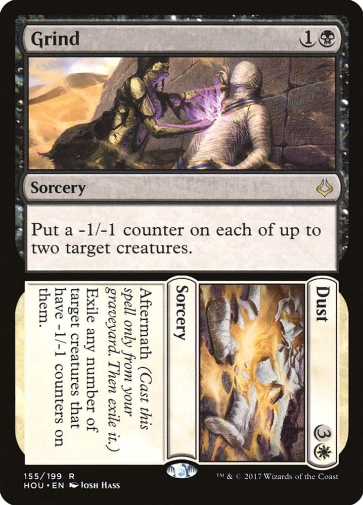 2017 Magic: The Gathering: Hour of Devastation (HOU) - Grind Dust (#155, Rare) (, Near Mint)