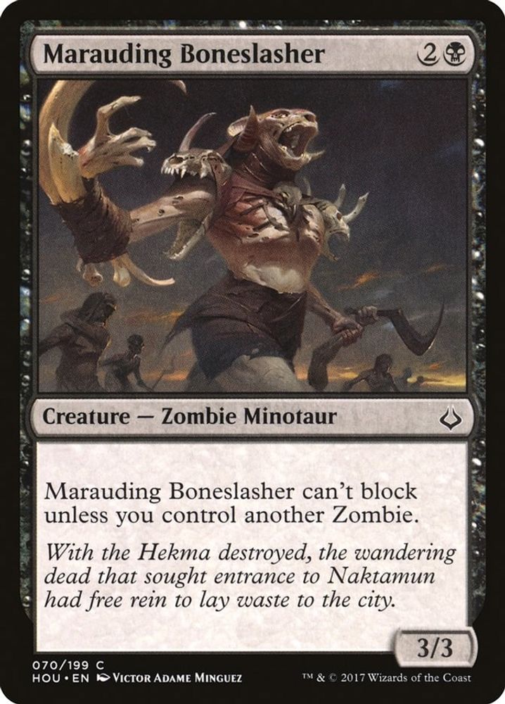 2017 Magic: The Gathering: Hour of Devastation (HOU) - Marauding Boneslasher (#70, Common) (, Near Mint)