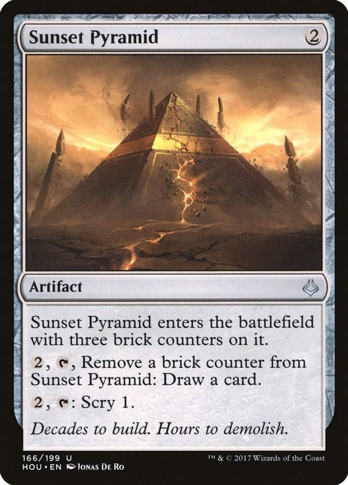 2017 Magic: The Gathering: Hour of Devastation (HOU) - Sunset Pyramid (#166, Uncommon) (, Near Mint)