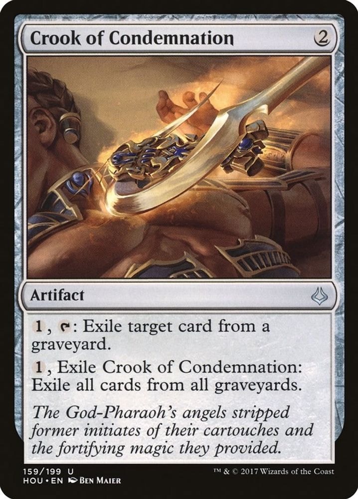 2017 Magic: The Gathering: Hour of Devastation (HOU) - Crook of Condemnation (#159, Uncommon) (, Near Mint)