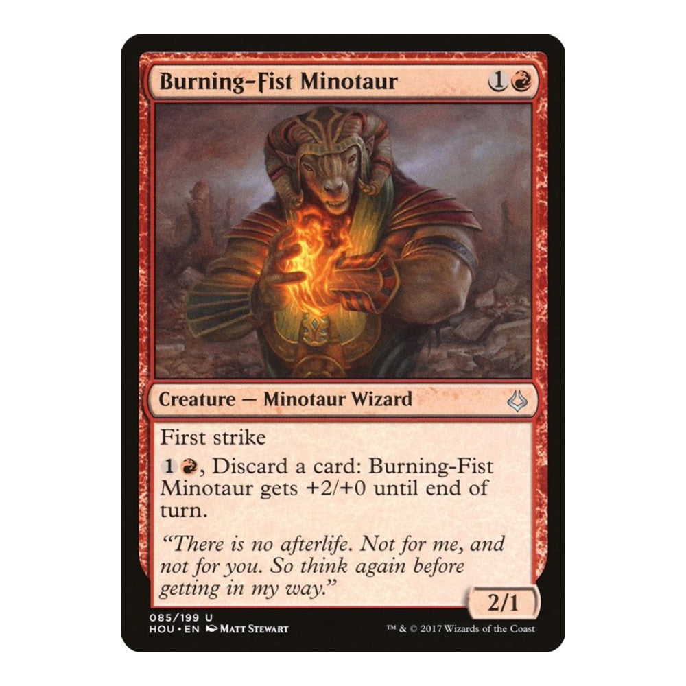 Burning Fist Minotaur - Hour of Devastation () - Near Mint -