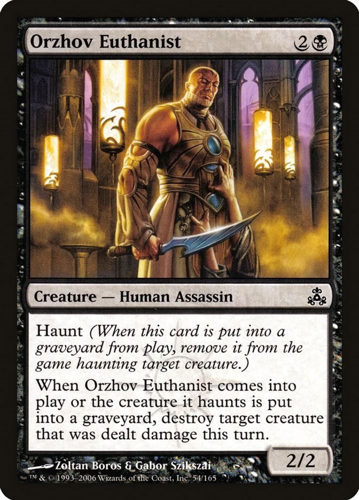 2006 Magic: The Gathering: Guildpact (GPT) - Orzhov Euthanist (#54, Common) (, Near Mint)