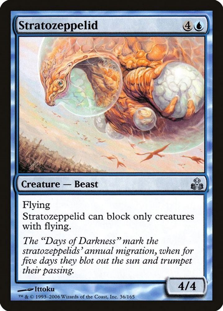 2006 Magic: The Gathering: Guildpact (GPT) - Stratozeppelid (#36, Uncommon) (Foil, Near Mint)